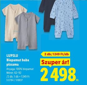 LUPILU Biopamut baba pizsama – Lidl