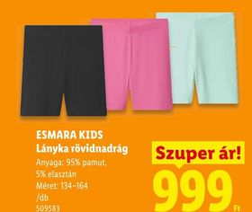 ESMARA KIDS Lányka rövidnadrág – Lidl