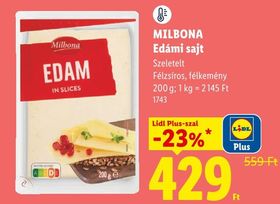 MILBONA Edámi sajt – Lidl