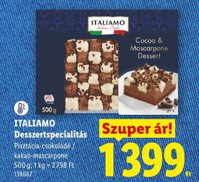 ITALIAMO Desszertspecialitás – Lidl