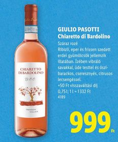 GIULIO PASOTTI Chiaretto di Bardolino – Lidl