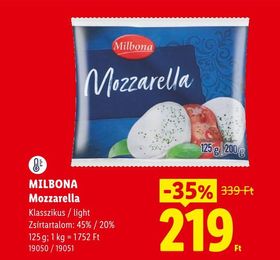 MILBONA Mozzarella – Lidl