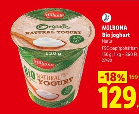 MILBONA Bio joghurt – Lidl