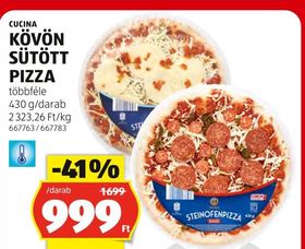 CUCINA KÖVÖN SÜTÖTT PIZZA – Aldi