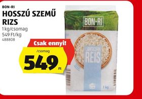 BON-RI HOSSZÚ SZEMŰ RIZS – Aldi