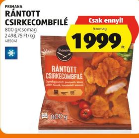 PRIMANA RÁNTOTT CSIRKECOMBFILÉ – Aldi
