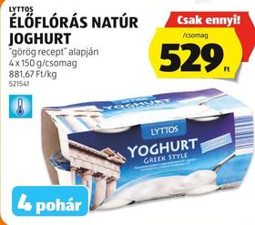 LYTTOS ÉLŐFLÓRÁS NATÚR JOGHURT – Aldi