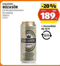 KARLSKRONE BÚZASÖR – Aldi