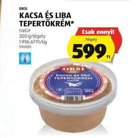 ORSI KACSA ÉS LIBA TEPERTŐKRÉM* – Aldi