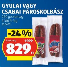 GYULAI VAGY CSABAI PÁROSKOLBÁSZ – Aldi