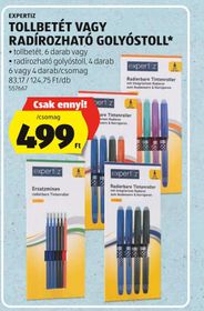 EXPERTIZ TOLLBETÉT VAGY RADÍROZHATÓ GOLYÓSTOLL* – Aldi