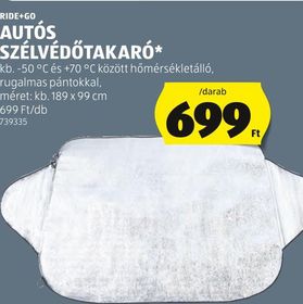 RIDE+GO AUTÓS SZÉLVÉDŐTAKARÓ – Aldi