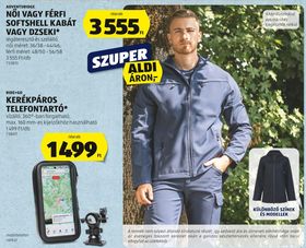 ADVENTURIDGE NŐI VAGY FÉRFI SOFTSHELL KABÁT VAGY DZSEKI* – Aldi