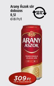 Arany Ászok sör dobozos – Reál