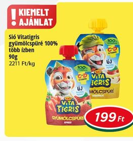 Sió Vitatigris gyümölcspüré 100% – Reál