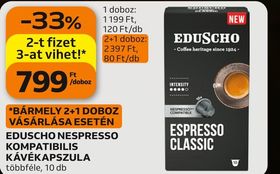 EDUSCHO NESPRESSO KOMPATIBILIS KÁVÉKAPSZULA – Auchan
