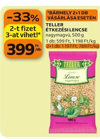 TELLÉR ÉTKEZÉSI LENCSE – Auchan