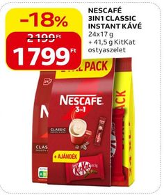 Nescafé NESCAFÉ 3IN1 CLASSIC INSTANT KÁVÉ – Auchan