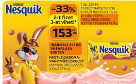 Nestlé NESTLÉ GABONA- VAGY MÜZLISZELET – Auchan