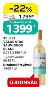 TELEKI VÁLOGATÁS SAUVIGNON BLANC – Auchan