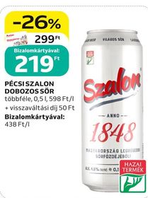 Pécsi Szalon PÉCSI SZALON DOBOZOS SÖR – Auchan
