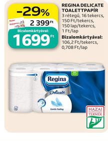 Regina REGINA DELICATE TOALETTPAPÍR – Auchan