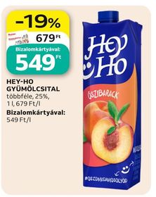 Hey-Ho HEY-HO GYÜMÖLCSITAL – Auchan