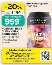 Horizont HORIZONT HAZY QUEEN NEIPA DOBOZOS SÖR – Auchan