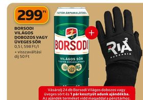 Borsodi BORSODI VILÁGOS DOBOZOS VAGY ÜVEGES SÖR – Auchan
