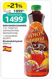 DON SIMON SANGRÍA – Auchan