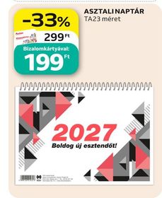 ASZTALI NAPTÁR – Auchan
