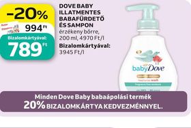 Dove DOVE BABY ILLATMENTES BABAFÜRDETŐ ÉS SAMPON – Auchan