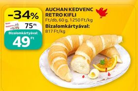 Auchan AUCHAN KEDVENC RETRO KIFLI – Auchan