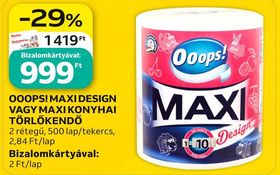 Ooops! OOOPS! MAXI DESIGN VAGY MAXI KONYHAI TÖRLŐKENDŐ – Auchan