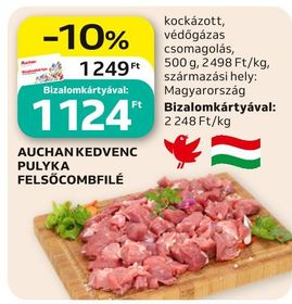 Auchan AUCHAN KEDVENC PULYKA FELSŐCOMBFILÉ – Auchan