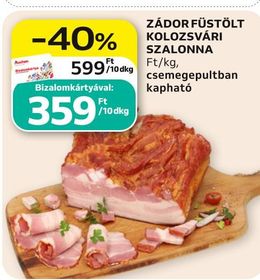 Zádor ZÁDOR FÜSTÖLT KOLOZSVÁRI SZALONNA – Auchan