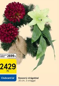 Koszorú virágokkal – Tesco