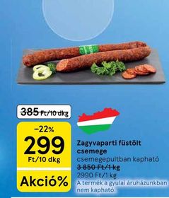 Zagyvaparti füstölt csemege – Tesco
