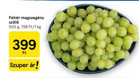 Fehér magszegény szőlő – Tesco