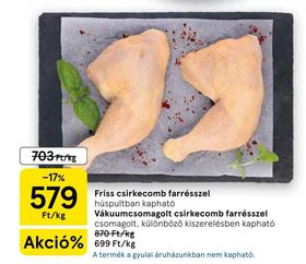Friss csirkecomb farrésszel – Tesco
