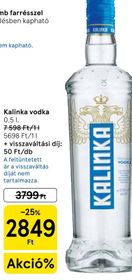 Kalinka vodka – Tesco