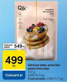 Qikfood édes amerikai palacsinta alap – Tesco