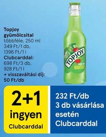 Topjoy gyümölcsital – Tesco