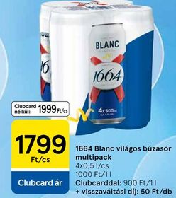 1664 Blanc világos búzasör multipack – Tesco