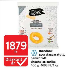 Ibercook gyorsfagyasztott, panírozott tintahalas karika – Tesco