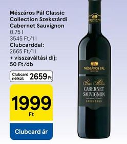 Mészáros Pál Classic Collection Szekszárdi Cabernet Sauvignon – Tesco