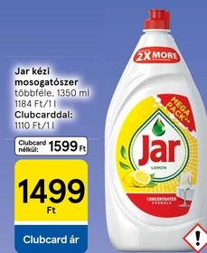 Jar kézi mosogatószer – Tesco