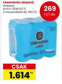 Löwenbräu sörpack – Spar