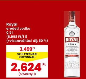 Royal eredeti vodka – Spar