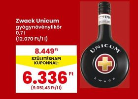 Zwack Unicum gyógynövénylikőr – Spar